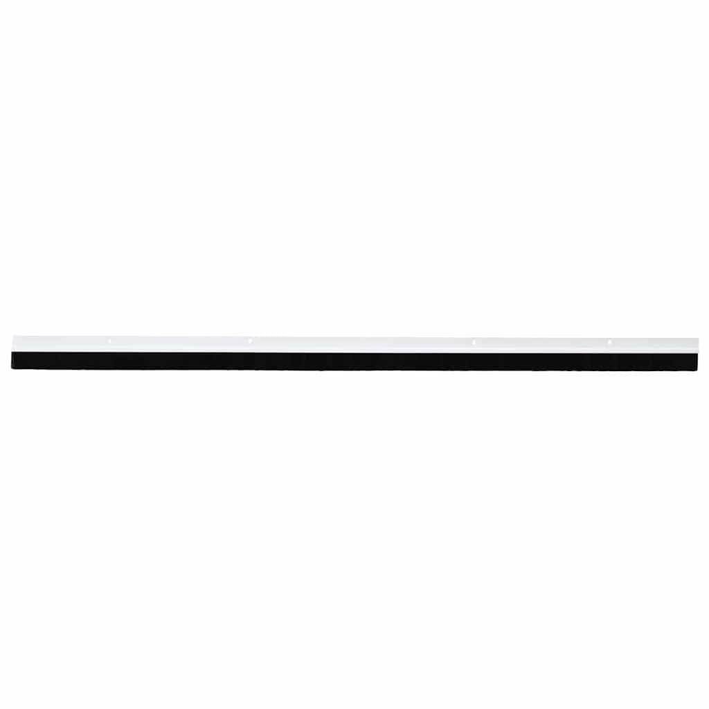 Screw-on Door Brush Seals 12 pcs White 100 cm Aluminium Alloy