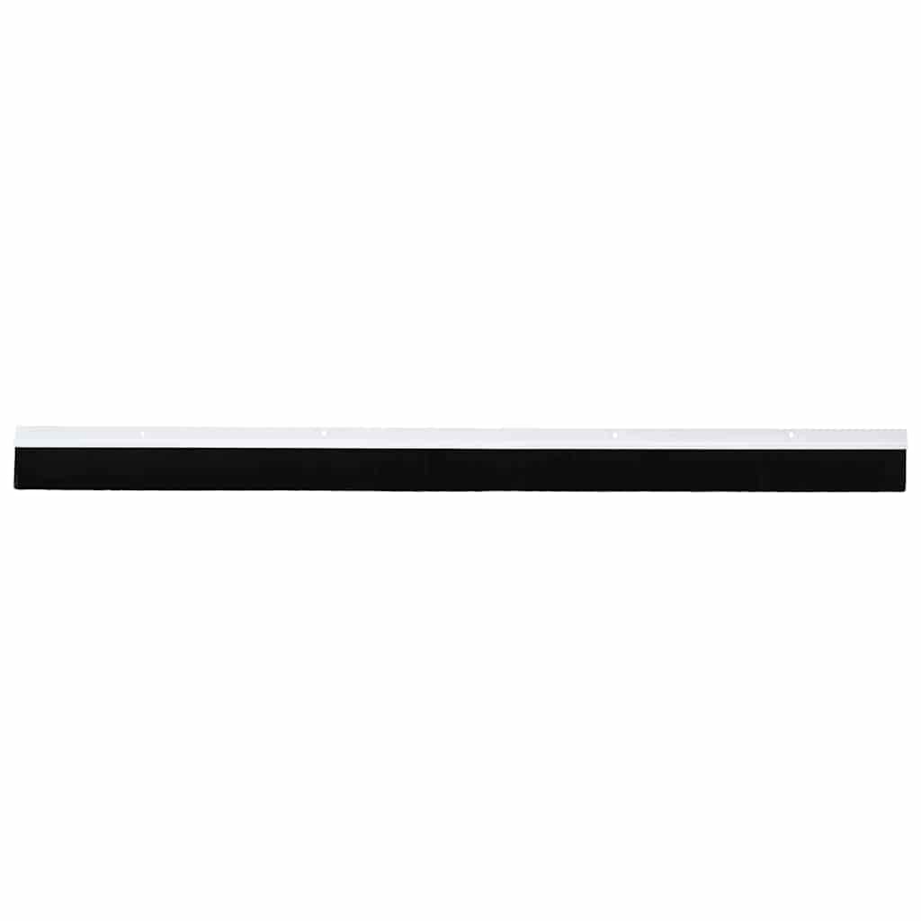 Screw-on Door Brush Seals 12 pcs White 100 cm Aluminium Alloy