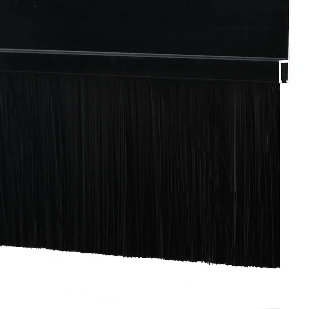 Self-adhesive Door Brush Seals 6 pcs Black 100 cm