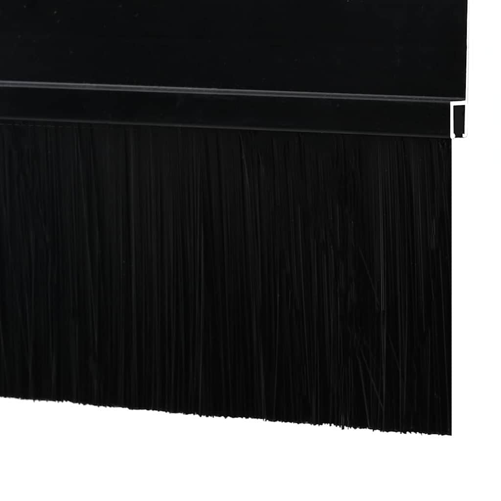Self-adhesive Door Brush Seals 6 pcs Black 100 cm