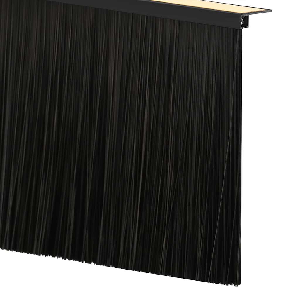 Self-adhesive Door Brush Seals 2 pcs Black 100 cm