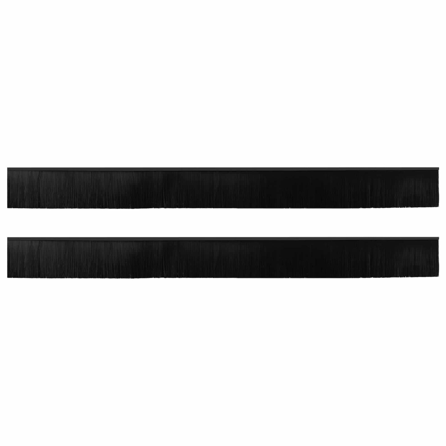 Self-adhesive Door Brush Seals 2 pcs Black 100 cm