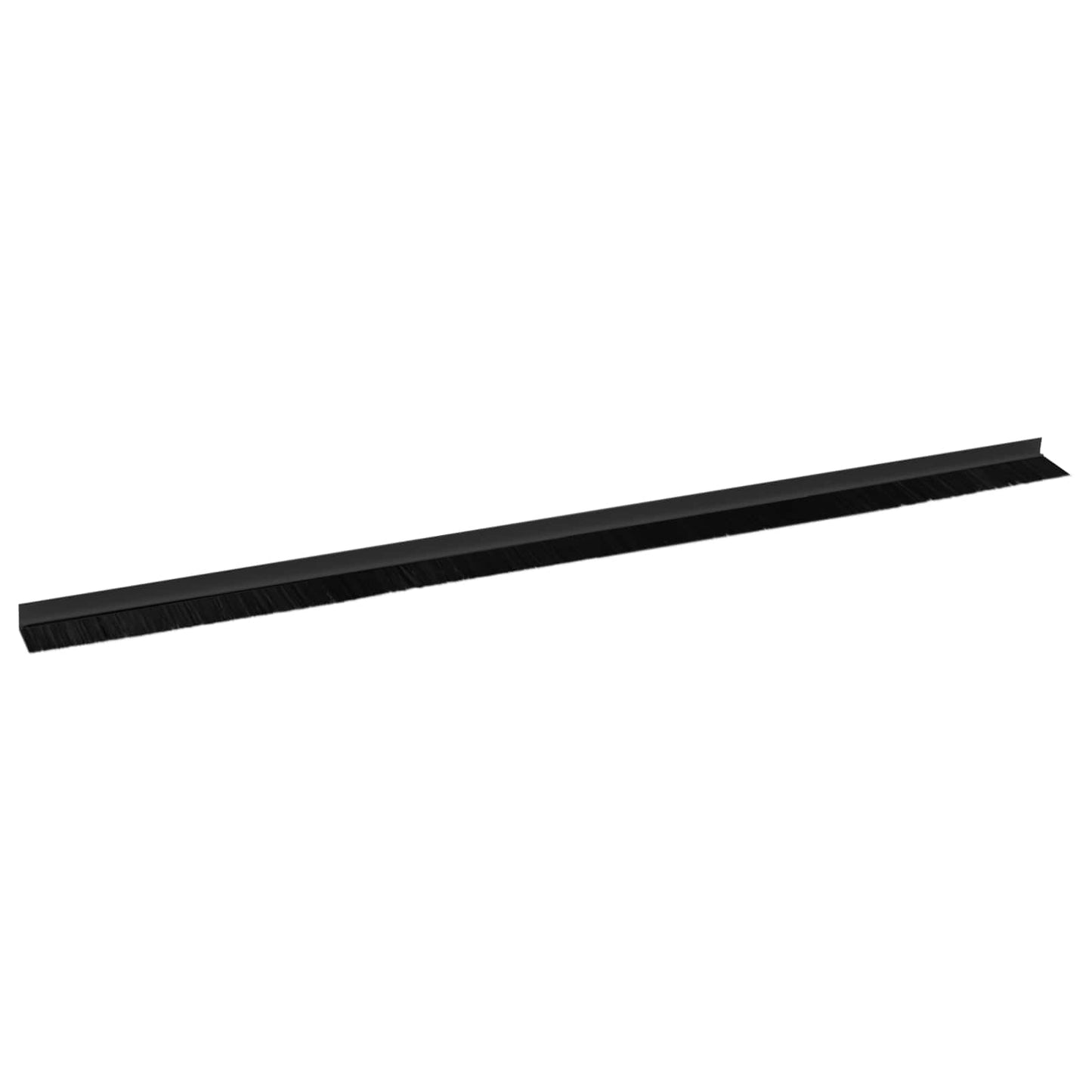 Self-adhesive Door Brush Seals 12 pcs Black 100 cm
