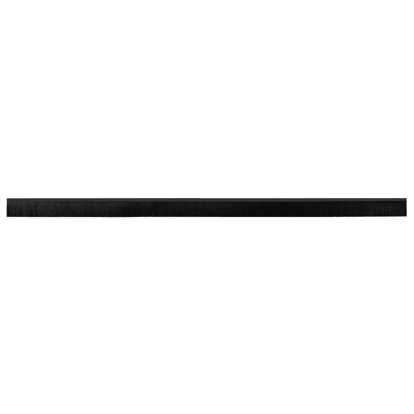 Self-adhesive Door Brush Seals 12 pcs Black 100 cm