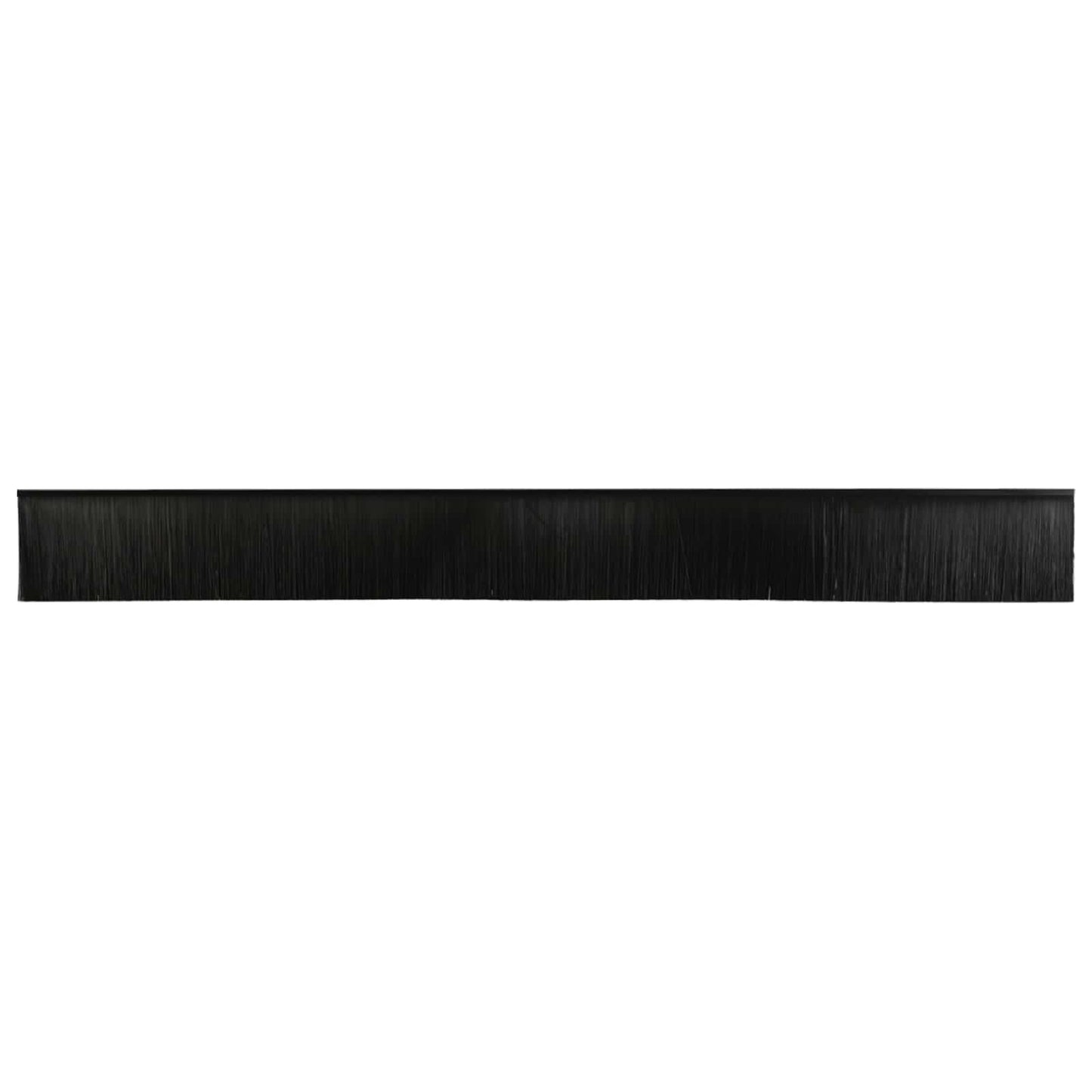 Self-adhesive Door Brush Seals 12 pcs Black 100 cm