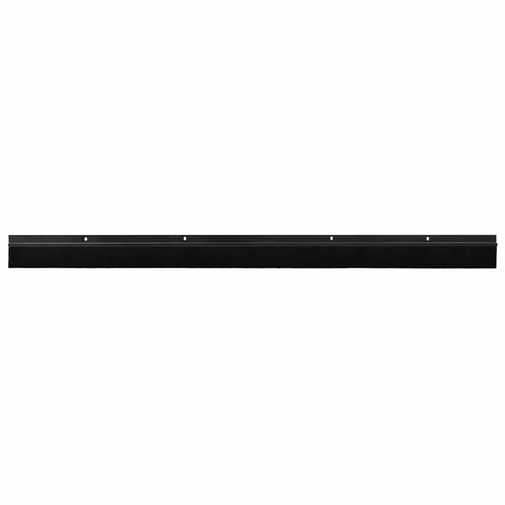 Screw-on Door Brush Seals 6 pcs Black 100 cm Aluminium Alloy