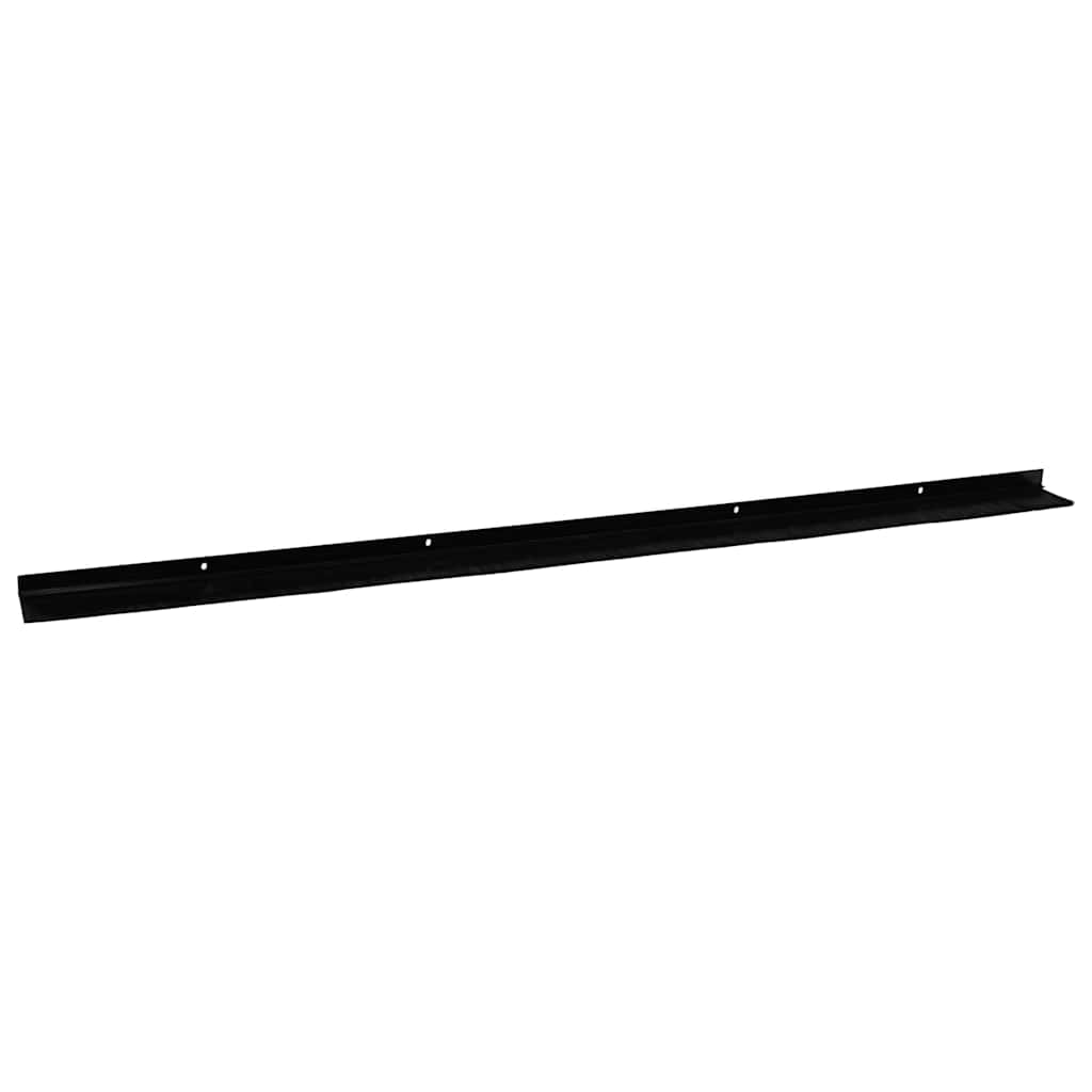 Screw-on Door Brush Seals 6 pcs Black 100 cm Aluminium Alloy