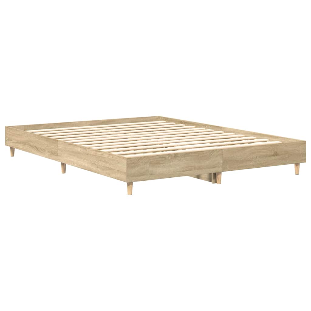 Bed Frame 2 pcs Sonoma 152 x 203 cm Engineered Wood