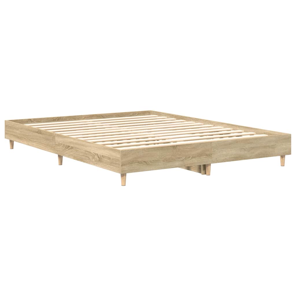 Bed Frame 2 pcs Sonoma 152 x 203 cm Engineered Wood