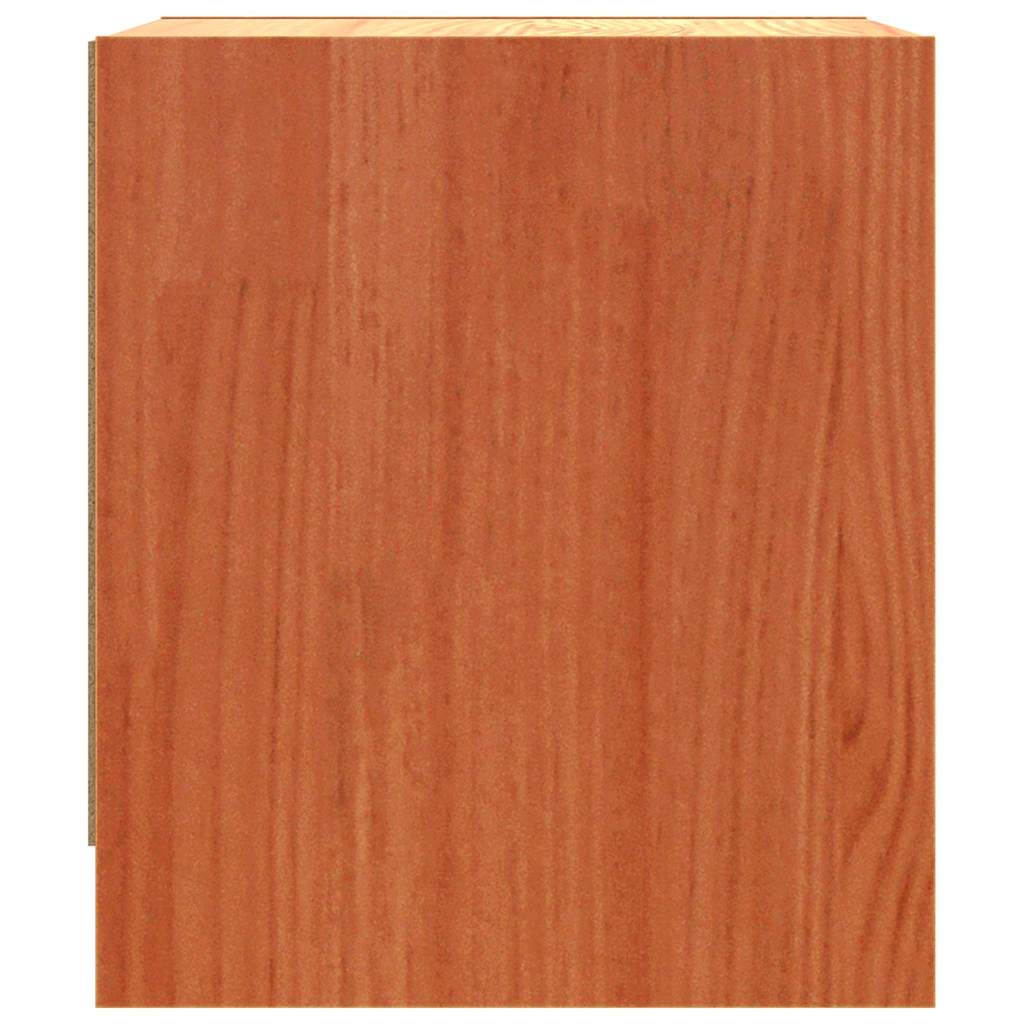 Bedside Tables 2 pcs Wax Brown 40 x 30.5 x 35.5 cm Pine Wood