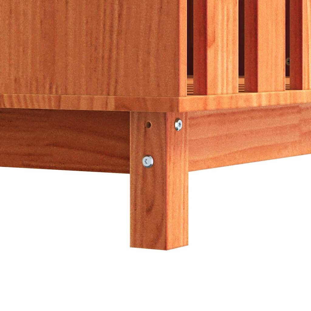 Dog House Wax Brown 90 x 60 x 67 cm Solid Pine Wood