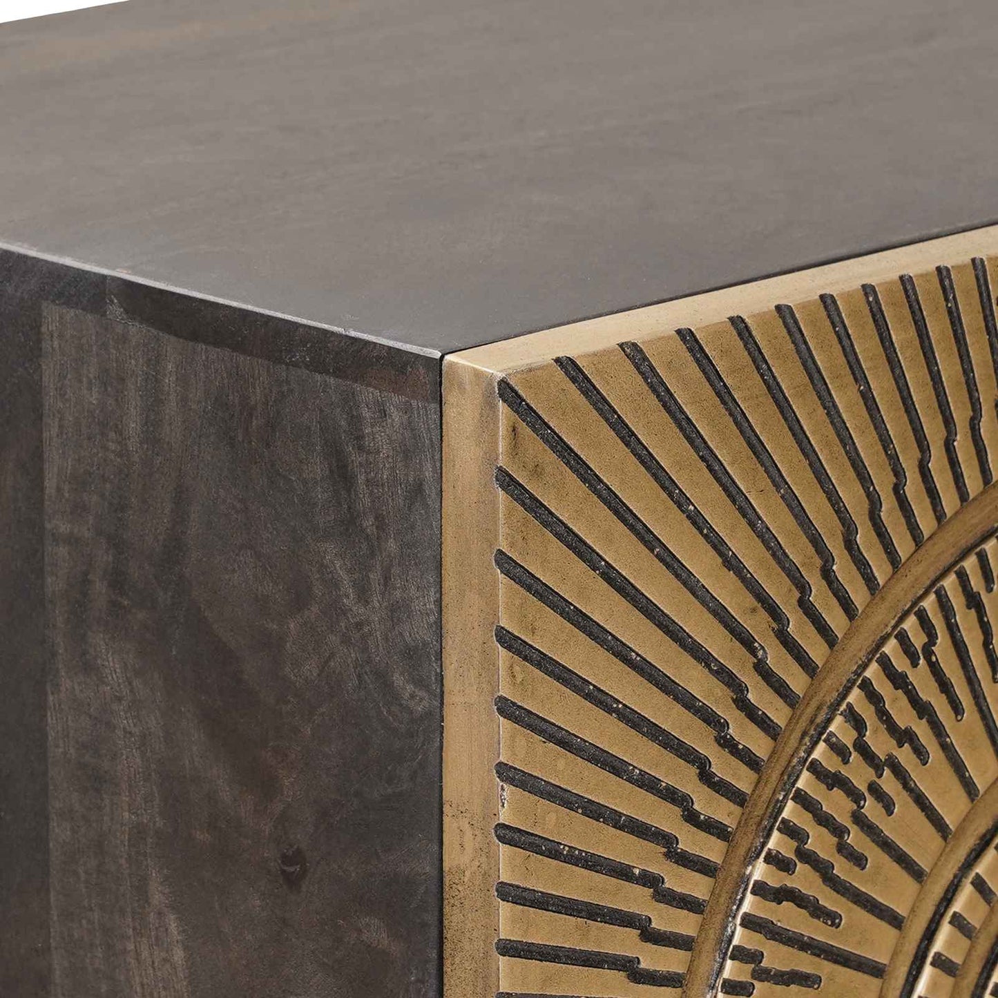 Highboard Brass 35 x 30 x 120 cm