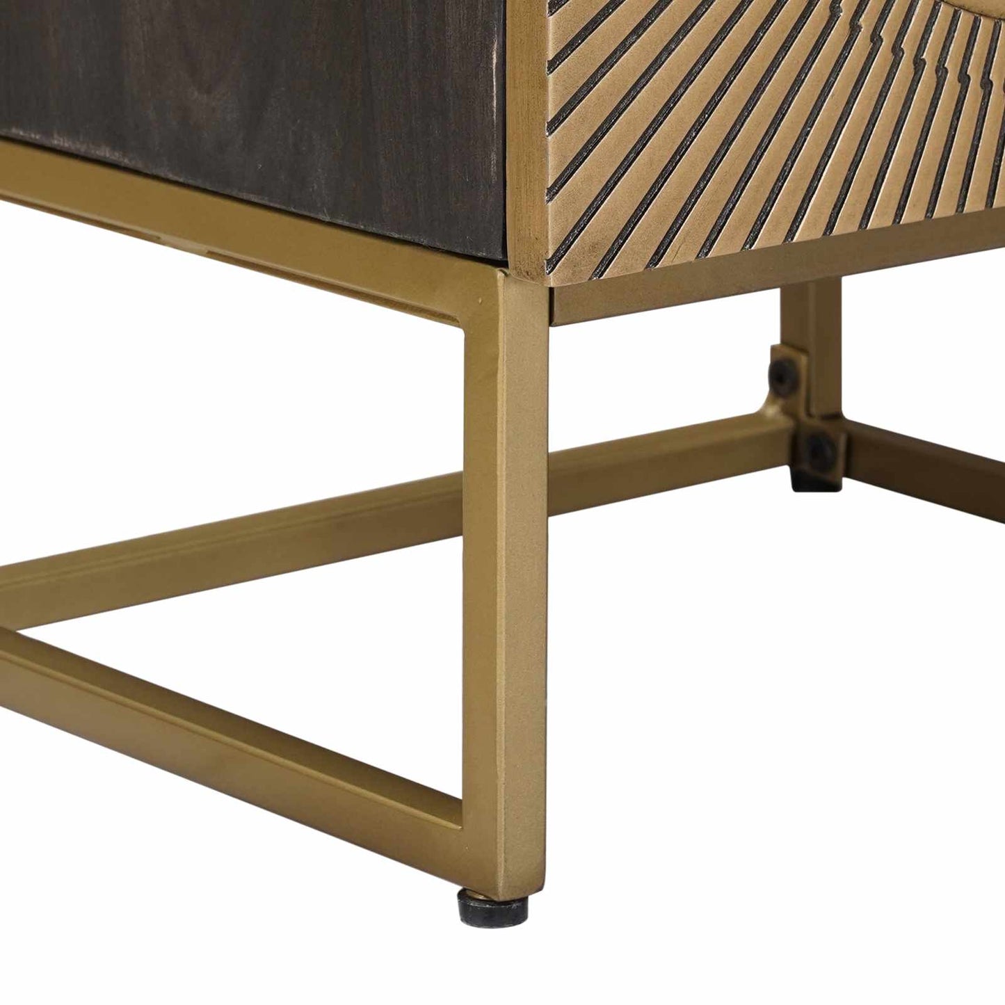 Highboard Brass 35 x 30 x 120 cm