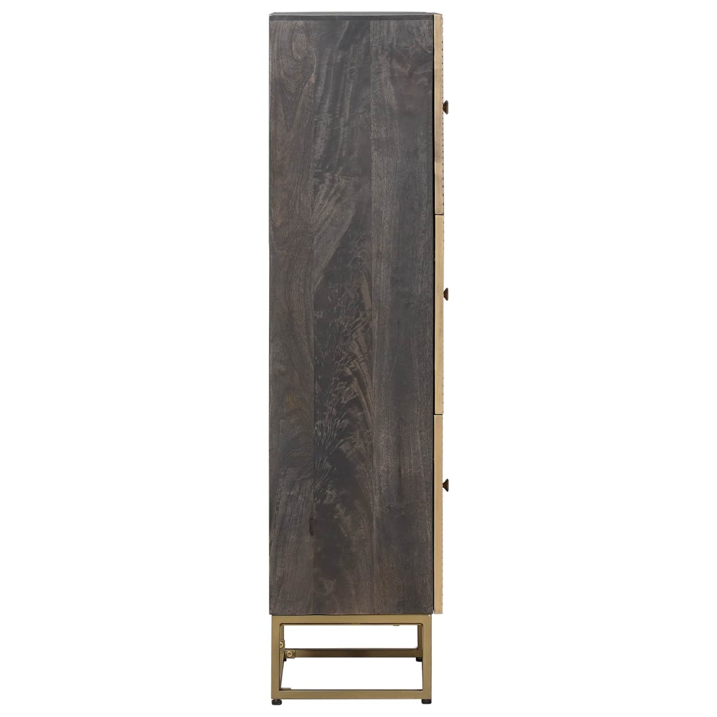 Highboard Brass 35 x 30 x 120 cm