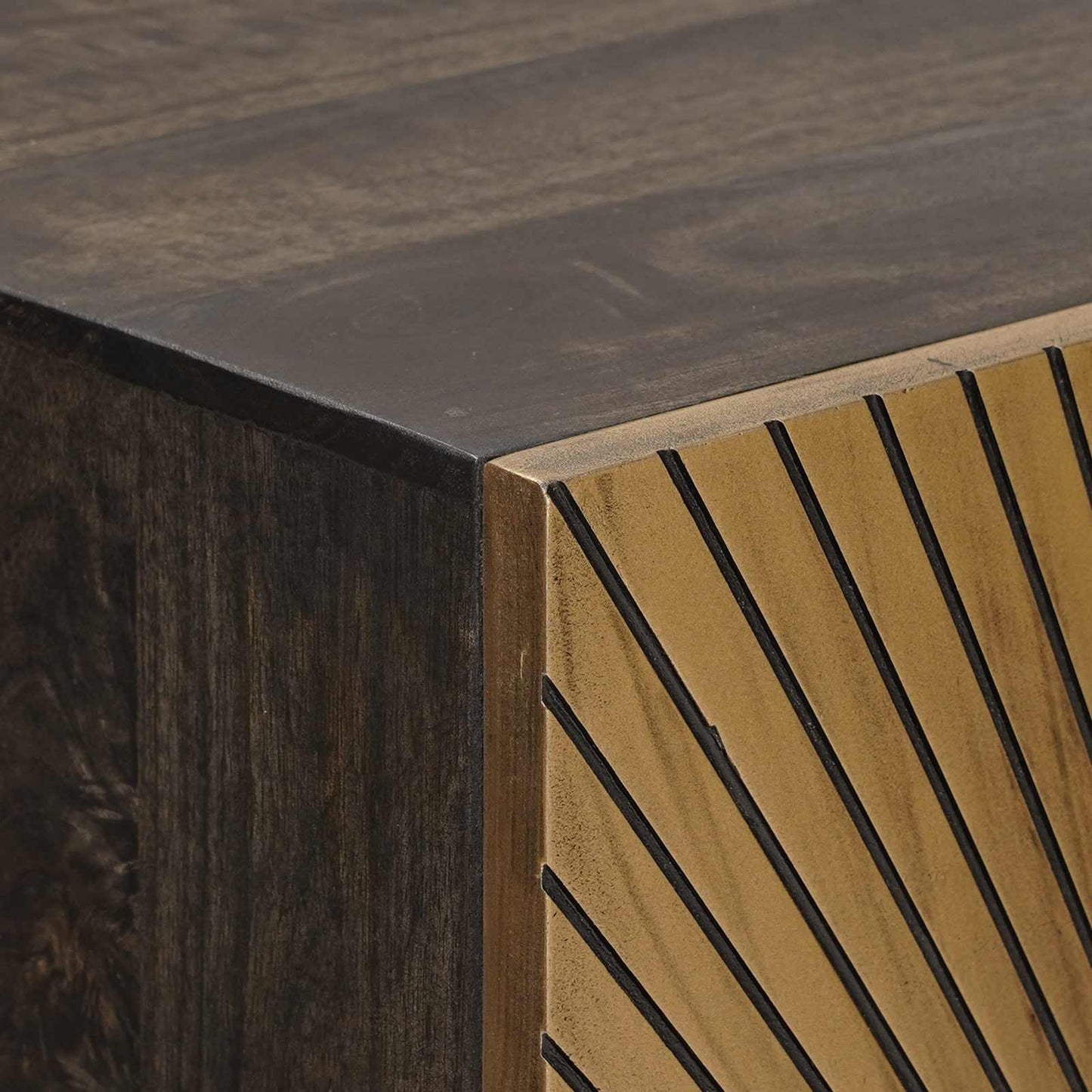 Highboard Brass 53.5 x 30 x 95 cm