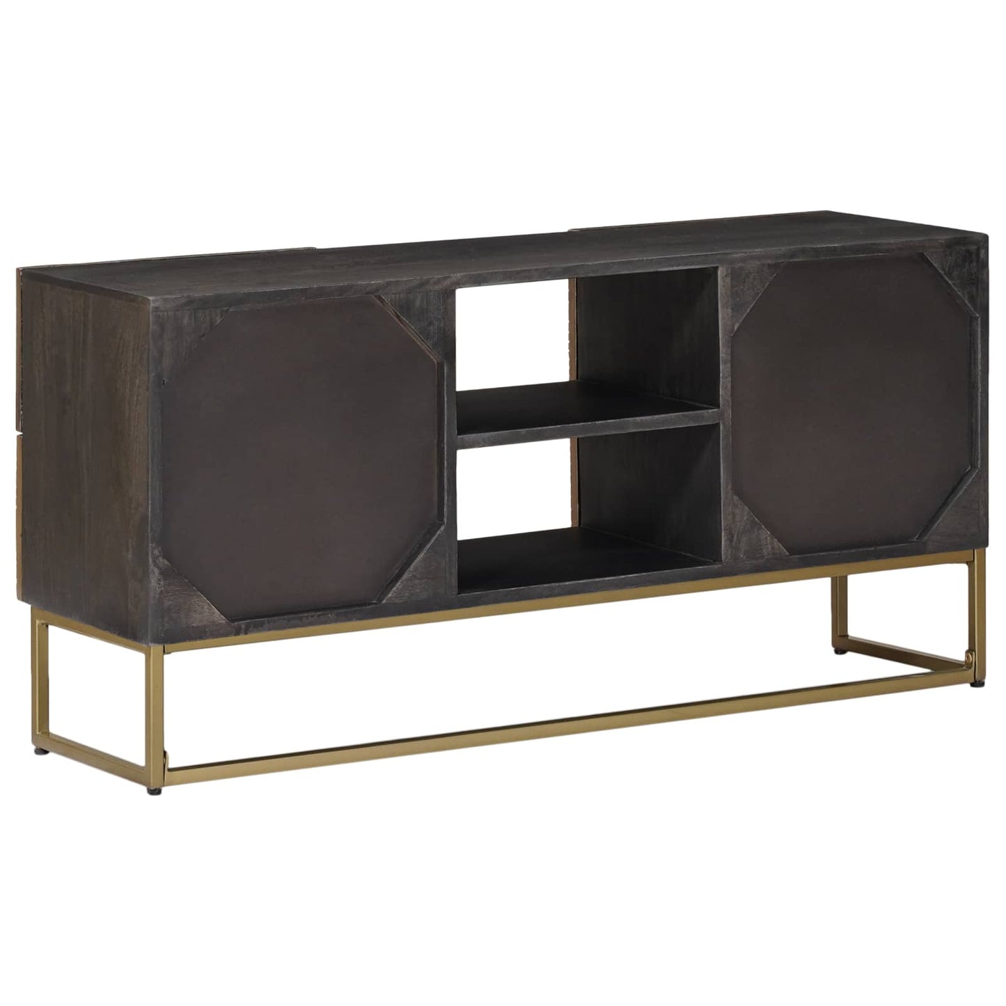 TV Cabinet with Drawer with Shelf Brass 105 x 30 x 50 cm