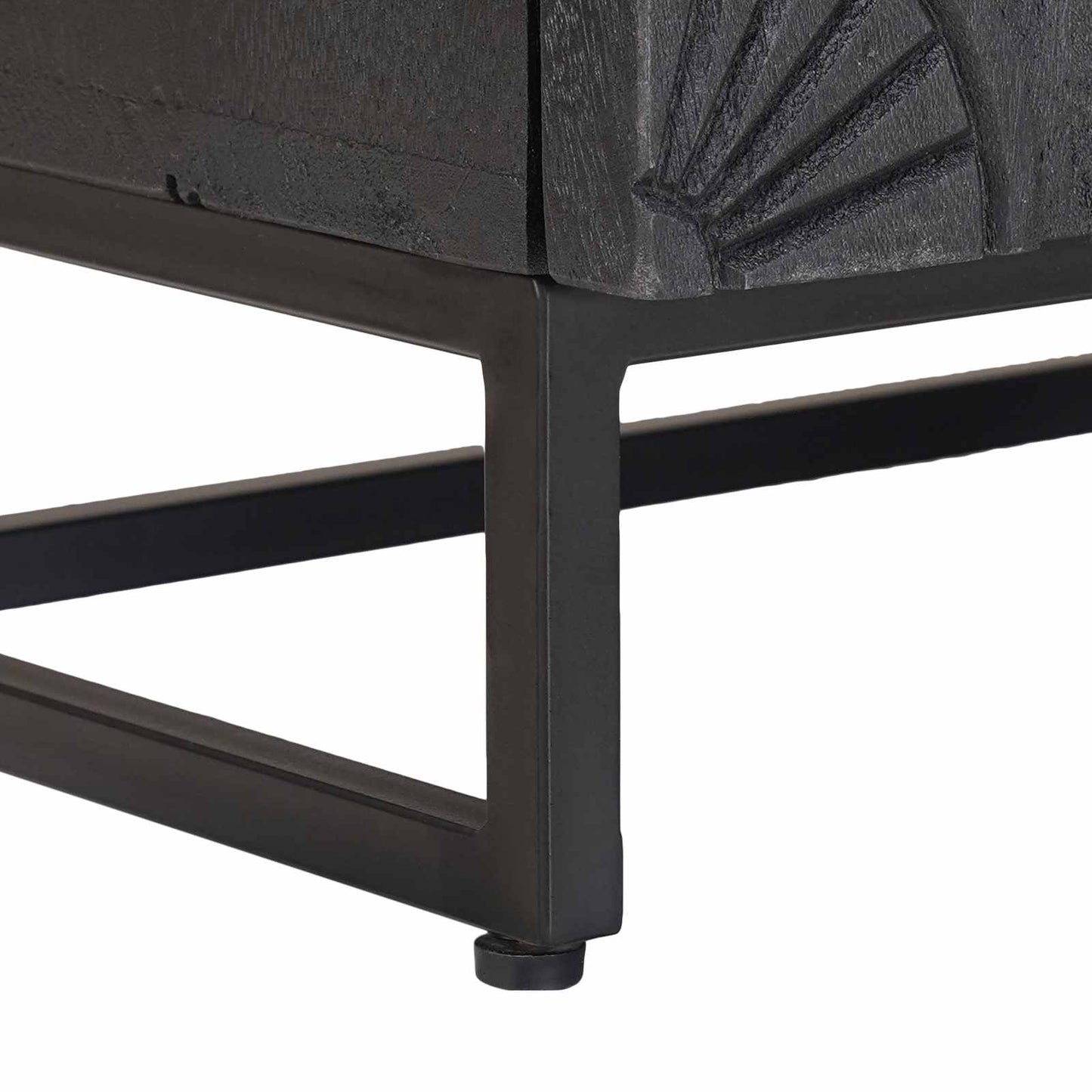 Handmade Bedside Cabinet Black 40 x 30 x 50 cm Solid Mango Wood