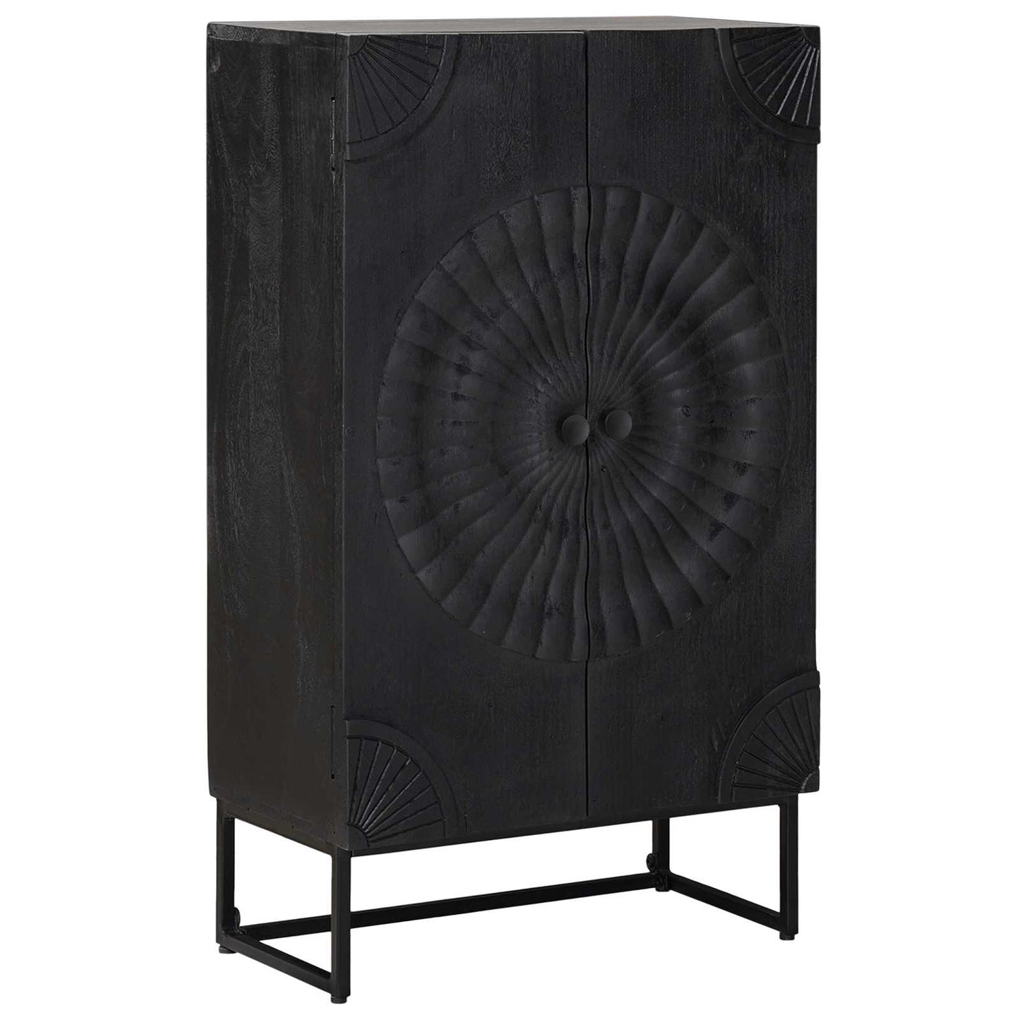 Highboard Black 55 x 30 x 95 cm