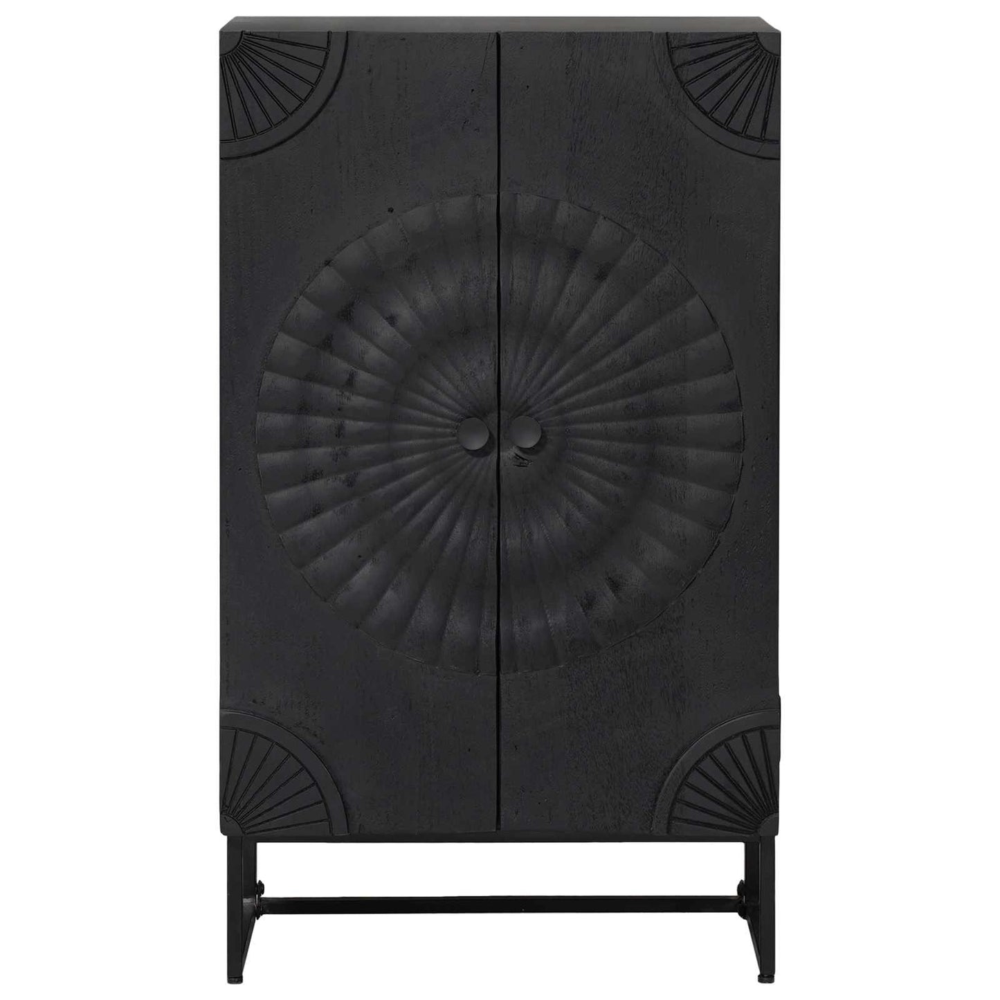 Highboard Black 55 x 30 x 95 cm