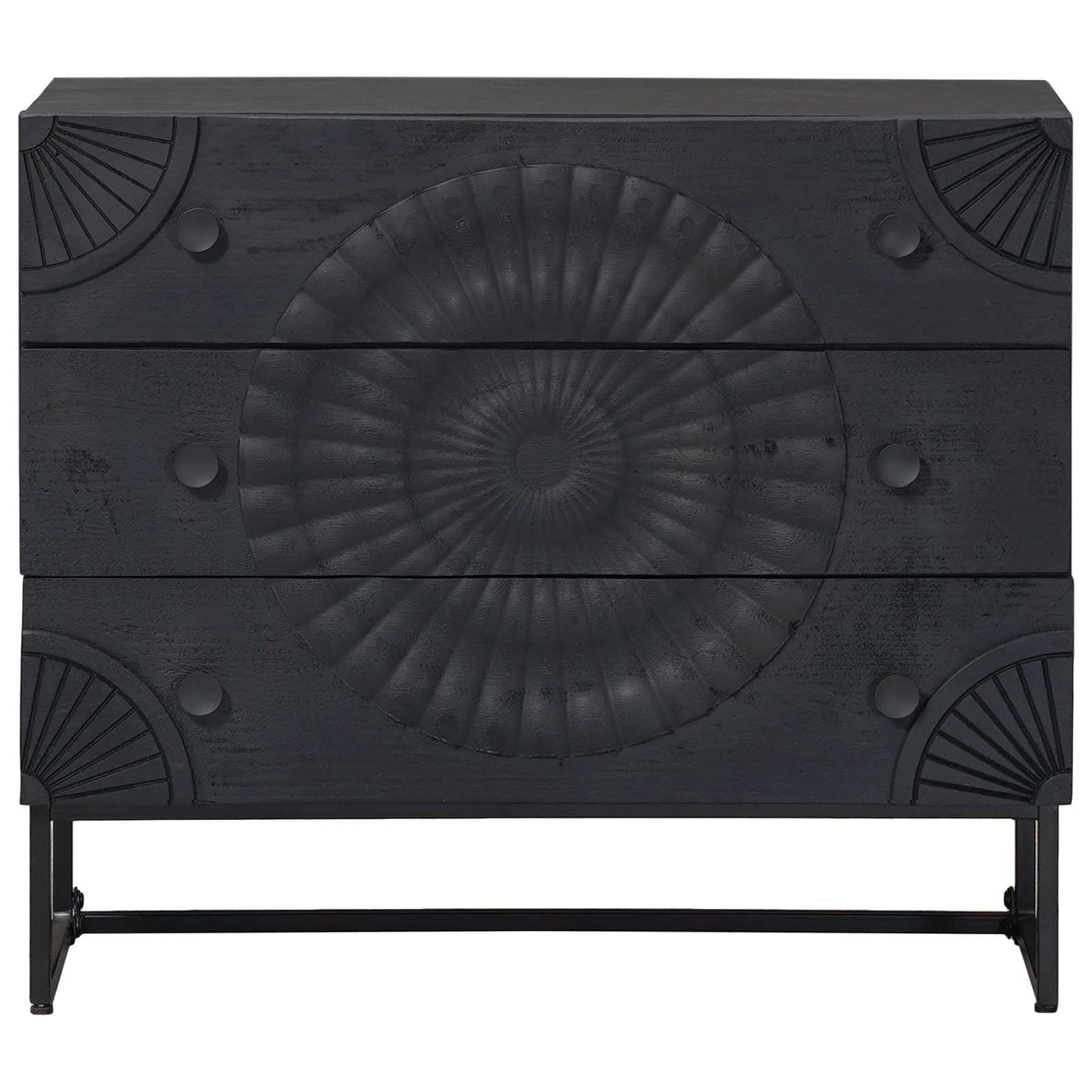Drawer Cabinet with Drawer Black 75 x 30 x 65 cm