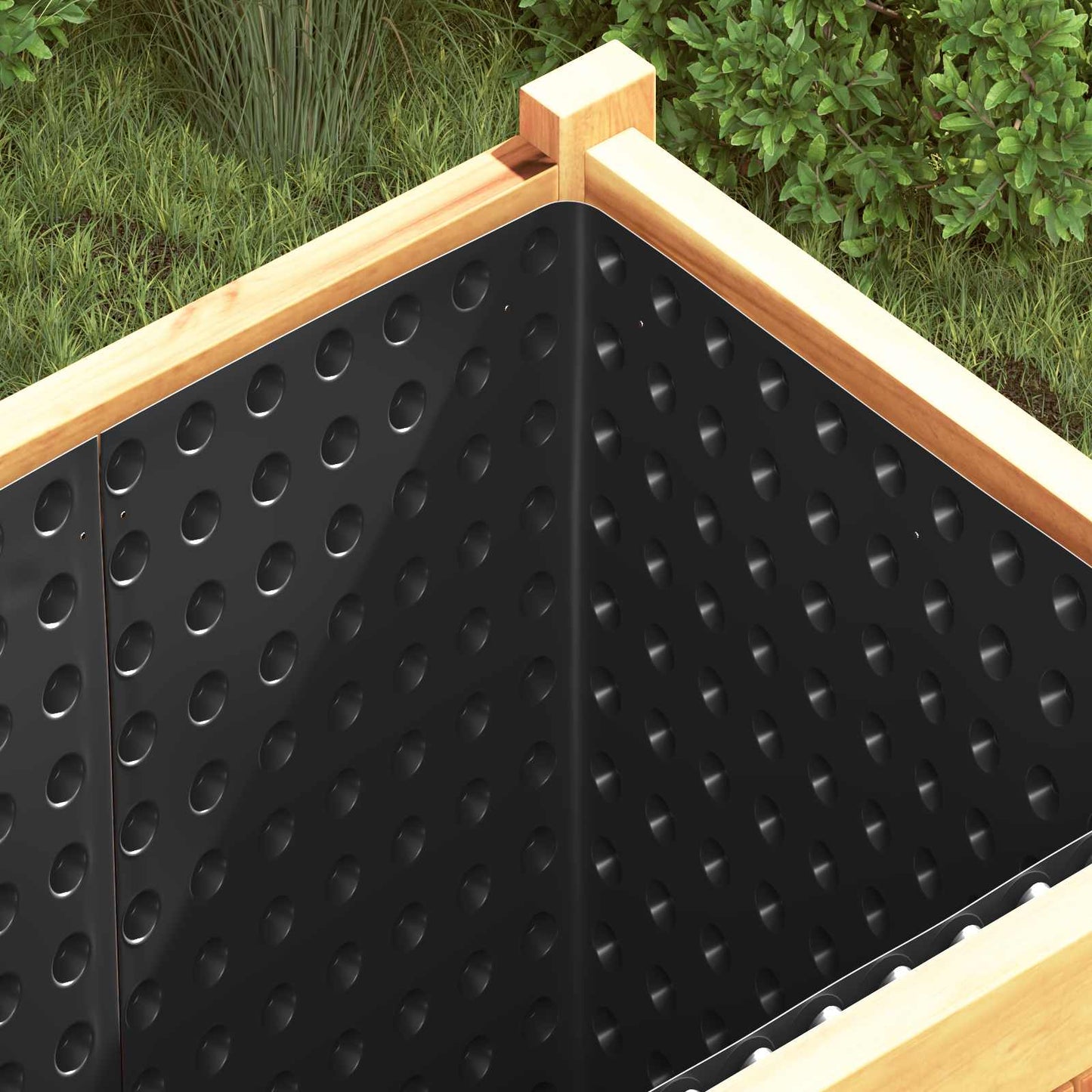 Dimpled Drainage Sheet 2 pcs Black 0.5 x 20 m HDPE