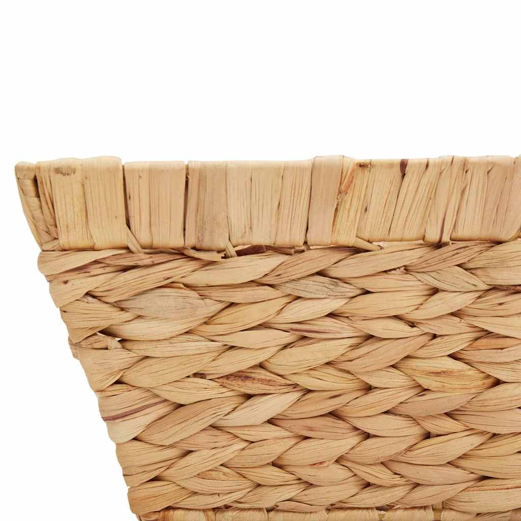 Storage Baskets 2 pcs Natural 38 x 28 x 15 cm Water hyacinth