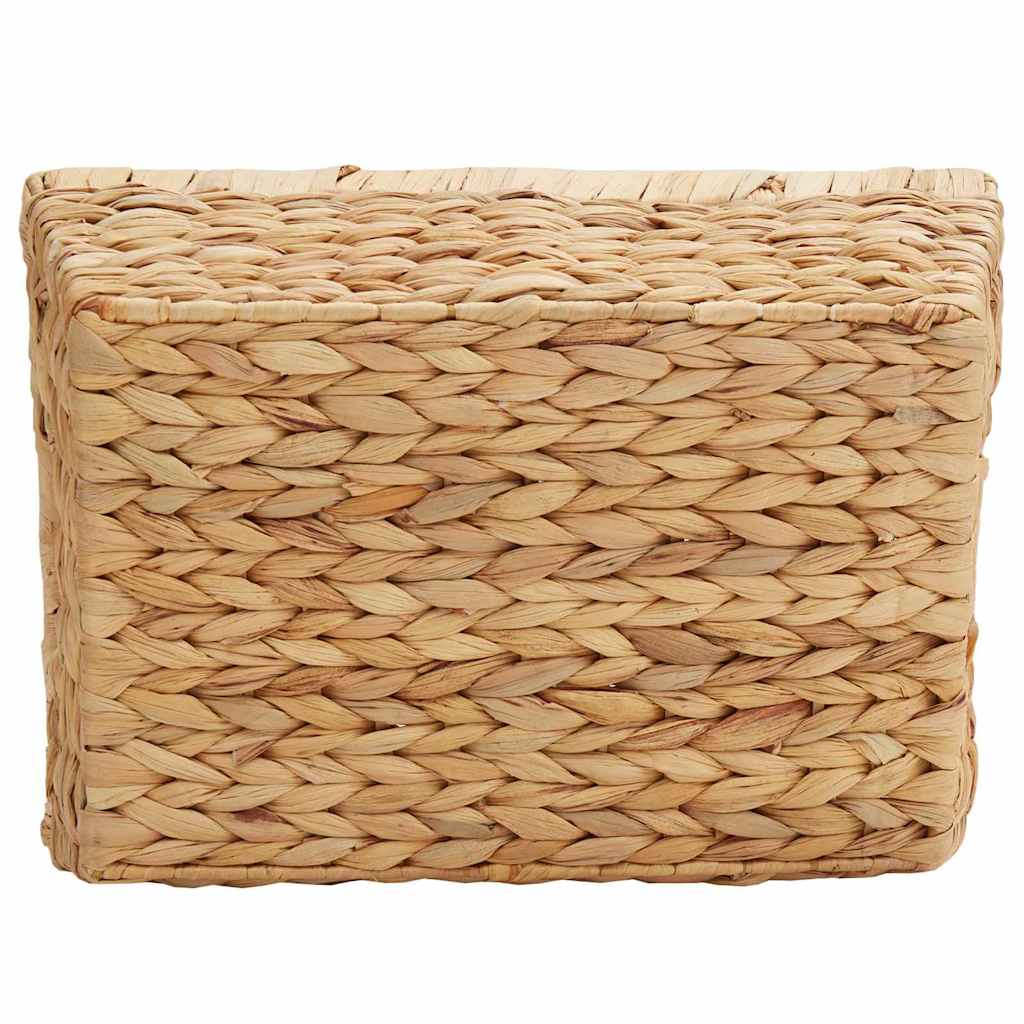 Storage Baskets 2 pcs Natural 38 x 28 x 15 cm Water hyacinth