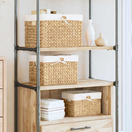 Storage Baskets 3 pcs Natural Water hyacinth