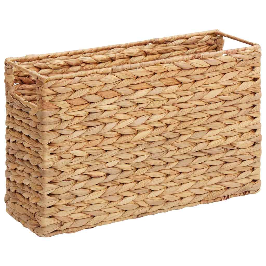 Magazine Baskets 2 pcs Natural 39 x 14 x 25 cm Water hyacinth