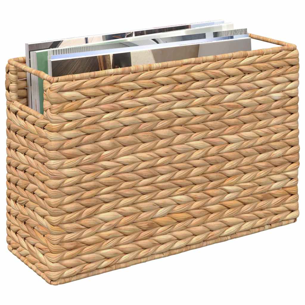 Magazine Baskets 2 pcs Natural 39 x 14 x 25 cm Water hyacinth