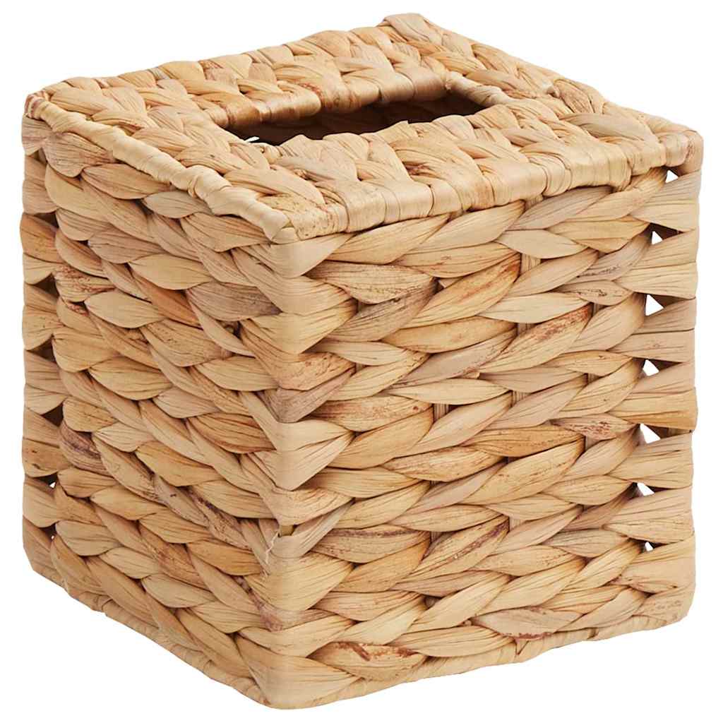 Tissue Box Covers 2 pcs Water hyacinth 14.5 x 14.5 x 15 cm