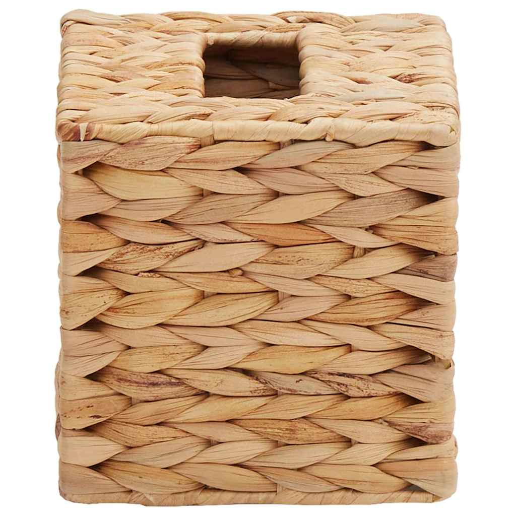 Tissue Box Covers 2 pcs Water hyacinth 14.5 x 14.5 x 15 cm