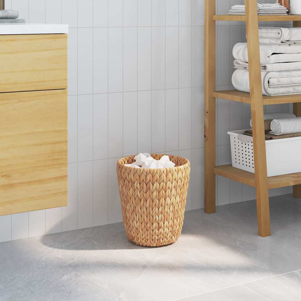 Waste Paper Bins 2 pcs Natural 26 x 26 x 29 cm Water hyacinth
