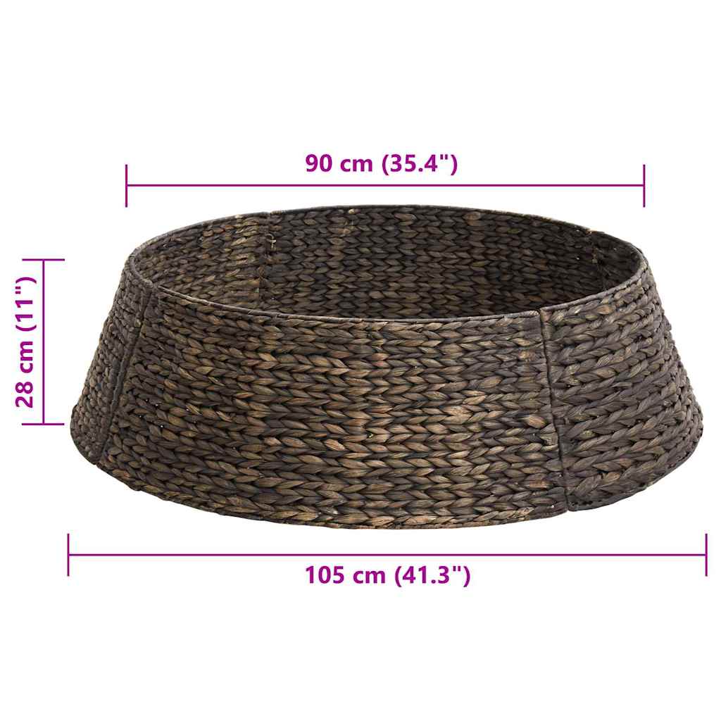 Christmas Tree Collar Round Black 105 x 105 x 28 cm