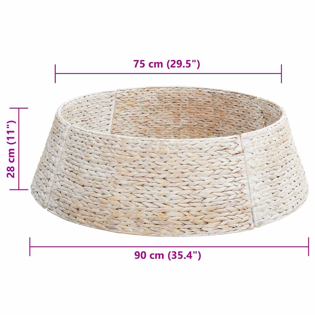 Christmas Tree Collar Round White 90 x 90 x 28 cm