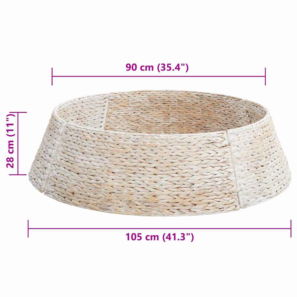 Christmas Tree Collar Round White 105 x 105 x 28 cm
