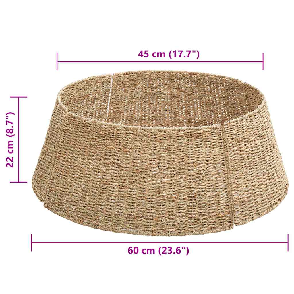 Christmas Tree Collar Round Natural Dia. 60 x 22 cm Seagrass
