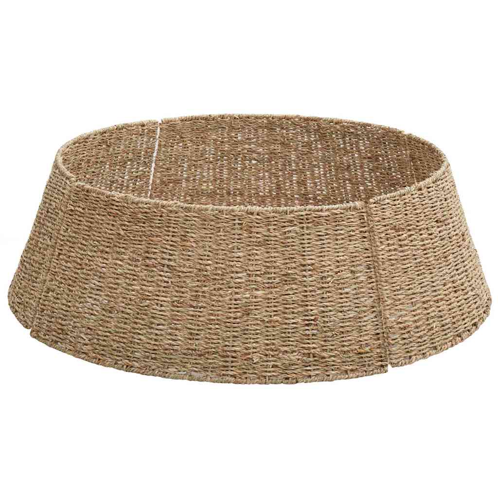 Christmas Tree Collar Round Natural 90 x 90 x 28 cm Seagrass