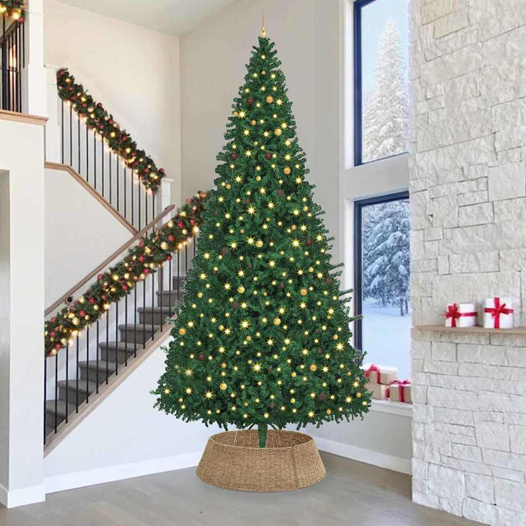 Christmas Tree Collar Round Natural 105 x 105 x 28 cm Seagrass