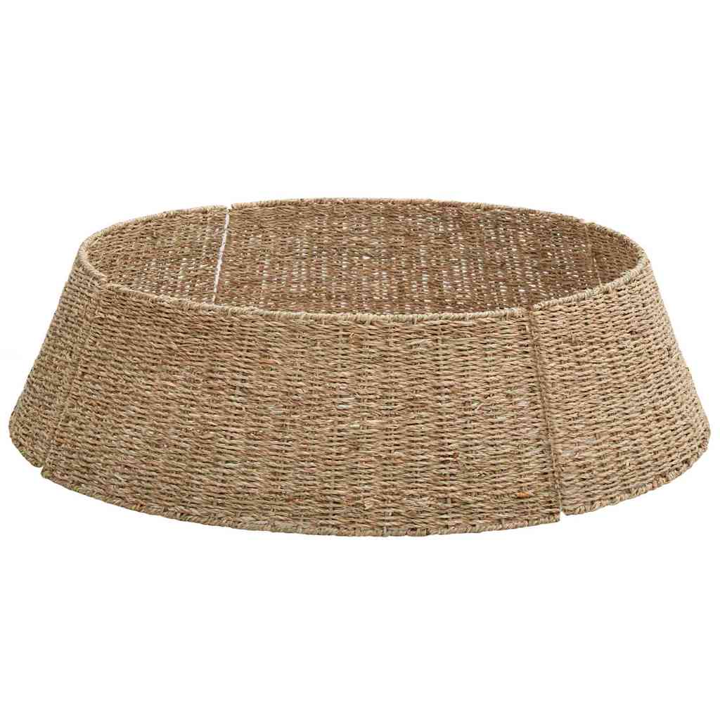 Christmas Tree Collar Round Natural 105 x 105 x 28 cm Seagrass