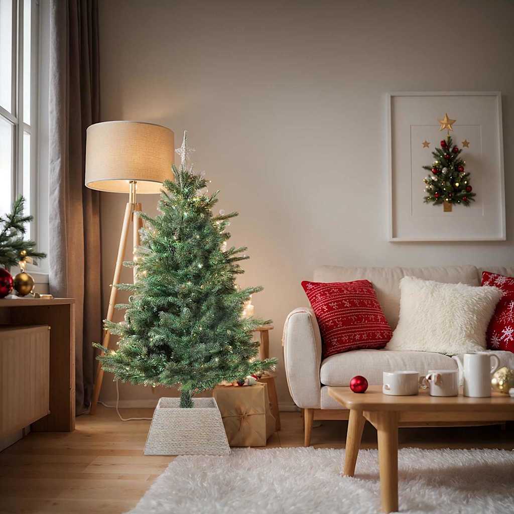 Christmas Tree Collar Square White 50 x 50 x 25 cm