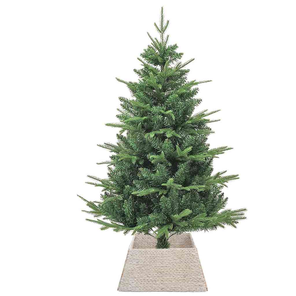 Christmas Tree Collar White 60 x 60 x 28 cm Water Hyacinth