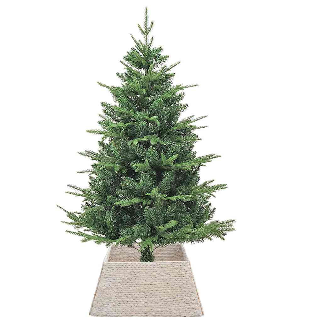 Christmas Tree Collar White 70 x 70 x 28 cm Water hyacinth