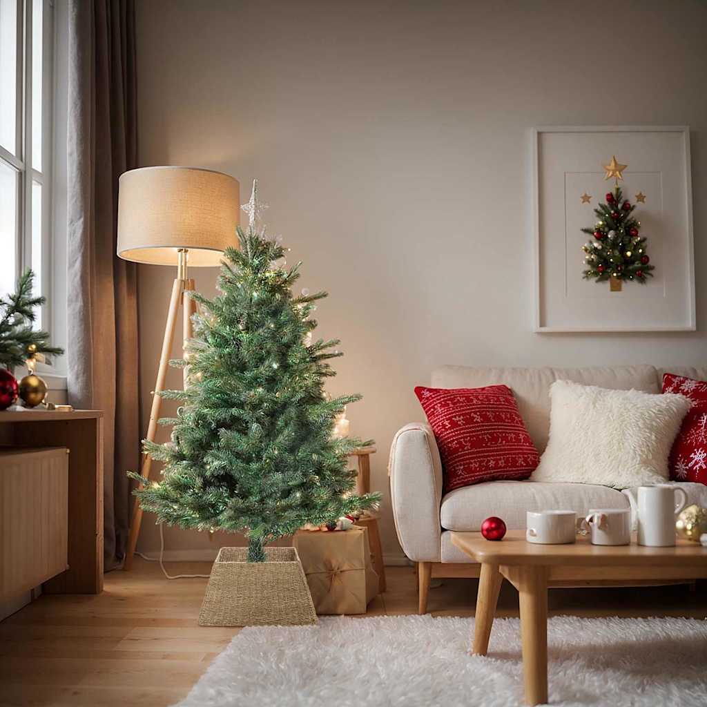Christmas Tree Collar Square Brown 50 x 50 x 25 cm Seagrass