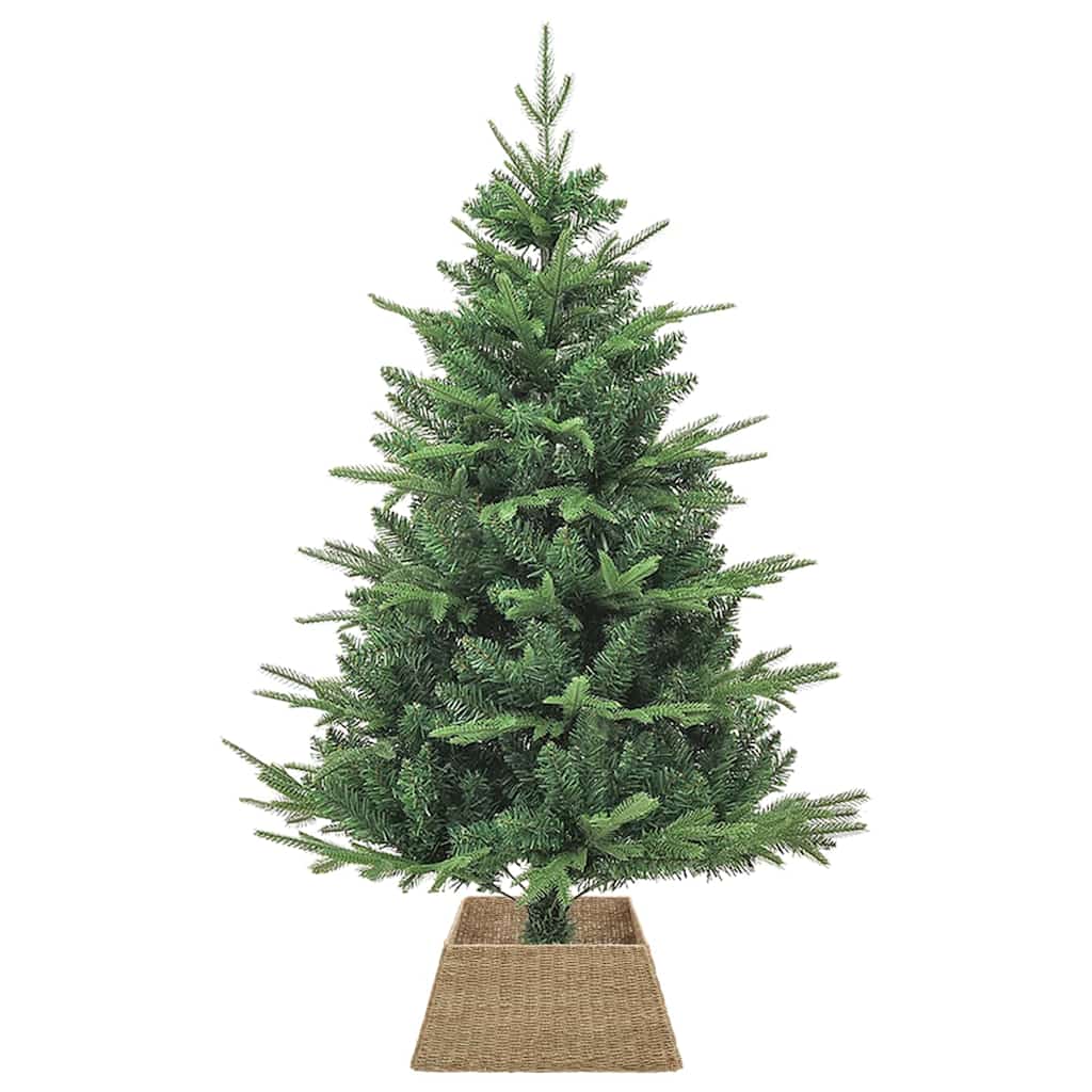 Christmas Tree Collar Square Brown 50 x 50 x 25 cm Seagrass