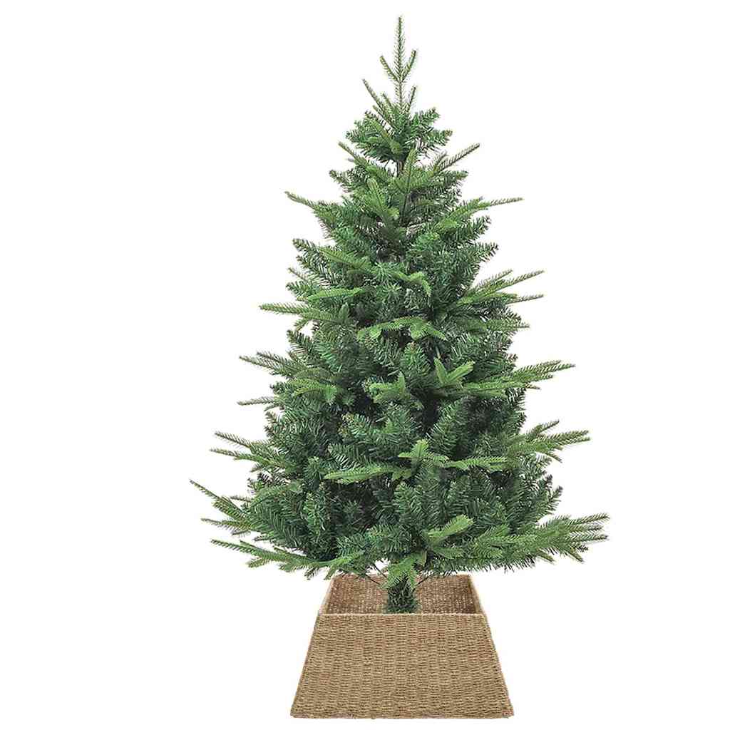 Christmas Tree Collar Square Brown 60 x 60 x 28 cm Seagrass
