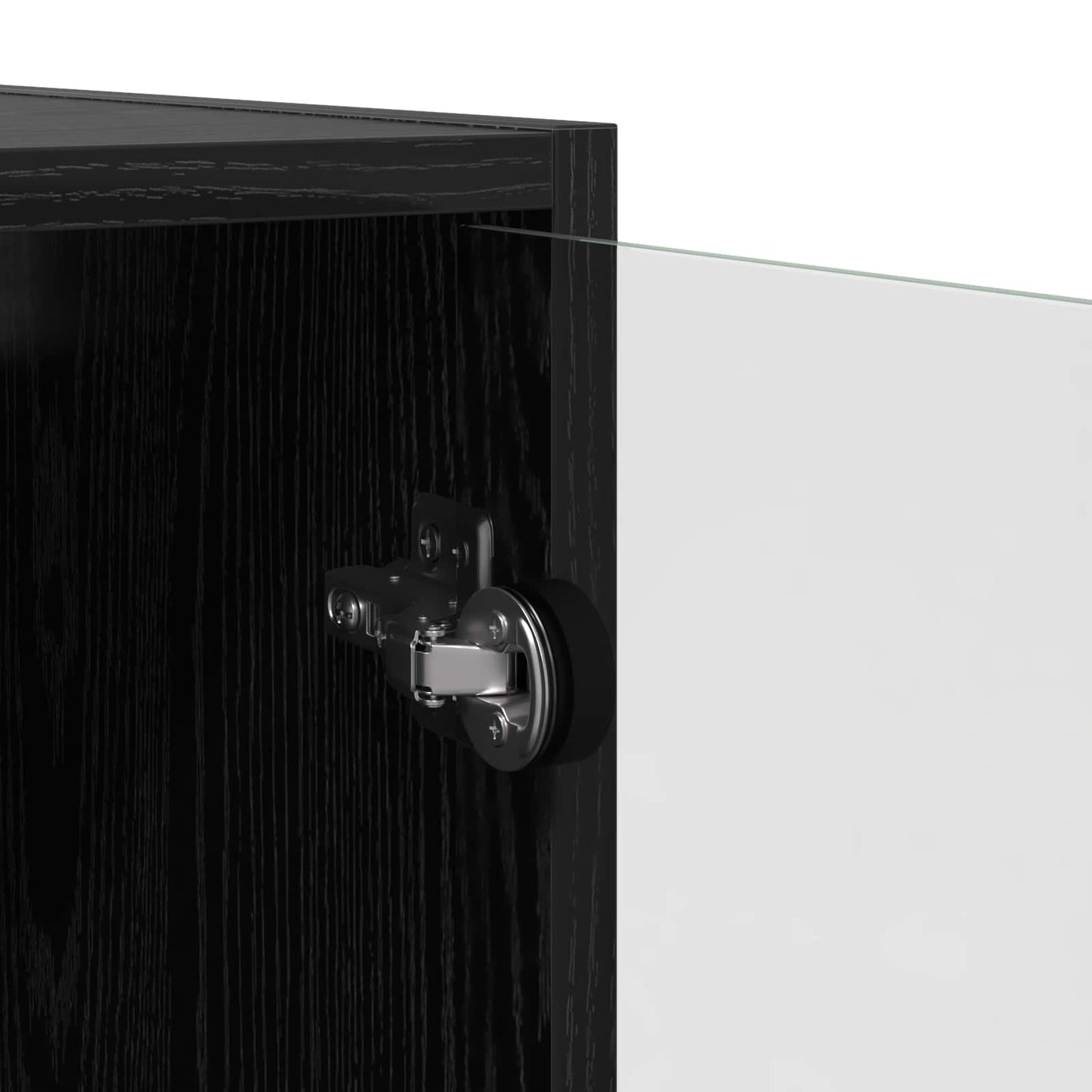 Highboard Black Oak 68 x 37 x 142 cm Engineered Wood