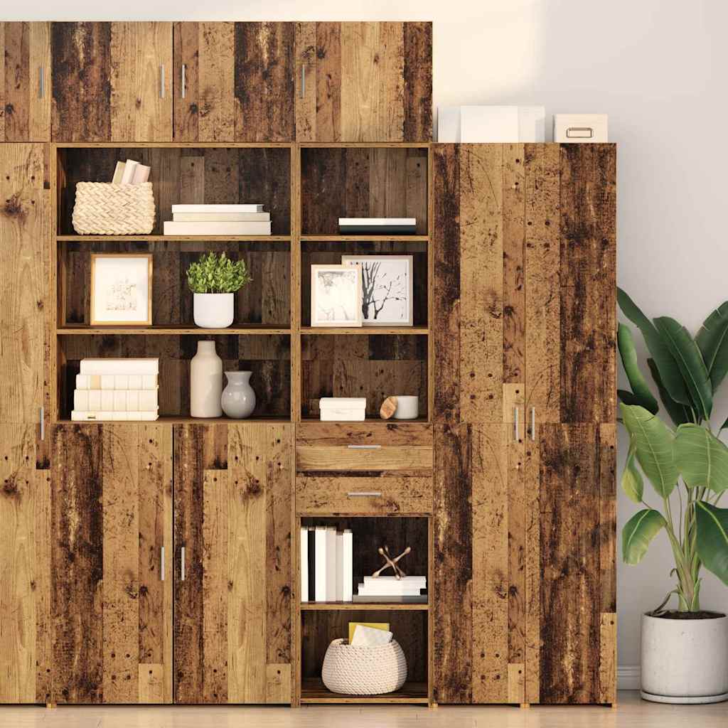 Highboard Old Wood 45 x 42.5 x 185 cm Engineered Wood