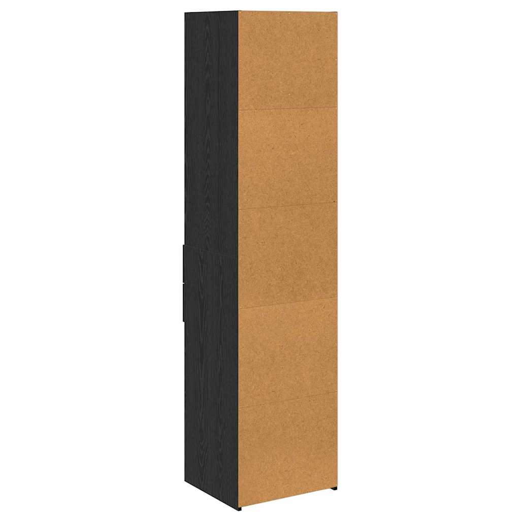 Highboard Black Oak 45 x 42.5 x 185 cm Engineered Wood