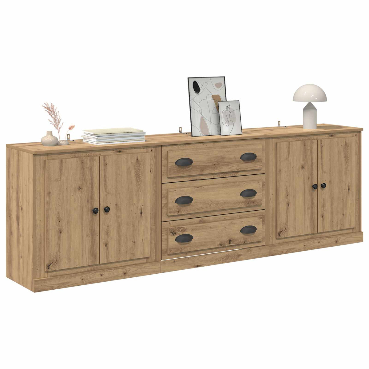 Sideboards 3 pcs Artisan Oak 210 x 35.5 x 67.5 cm
